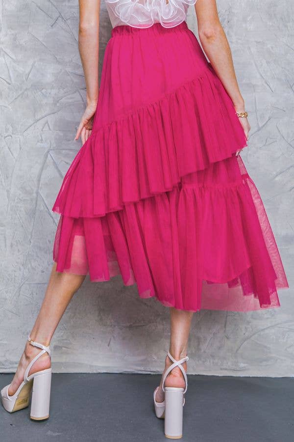 Fuchsia Tulle Skirt