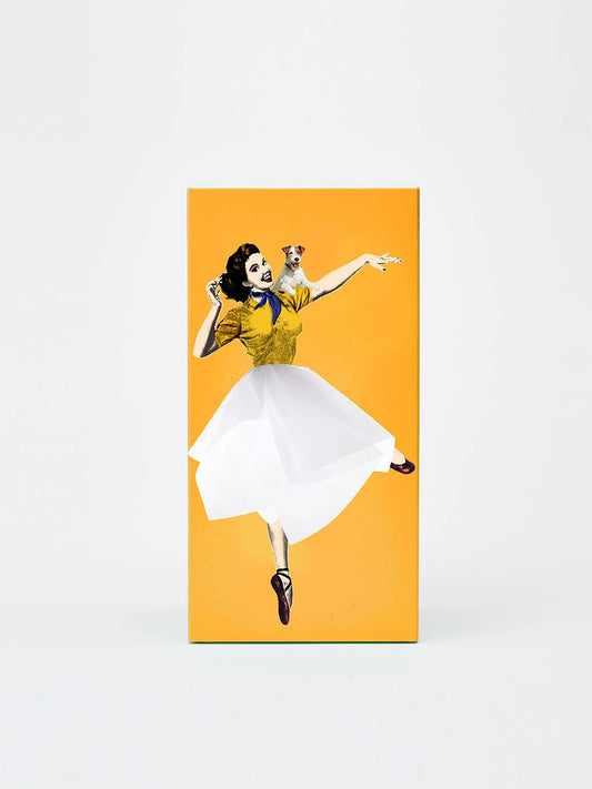 Flying Skirt Tissue Box: Orange