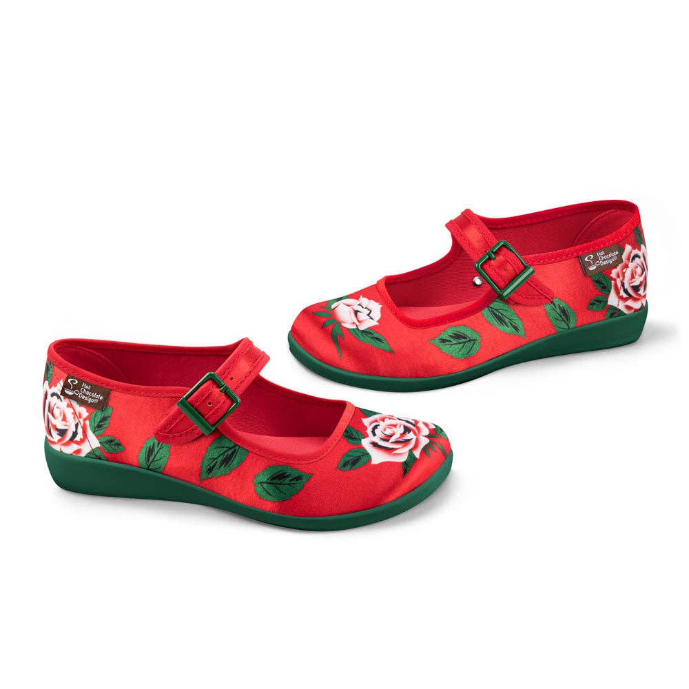 Chocolaticas® Blossom Shine Women's Mary Jane Flat