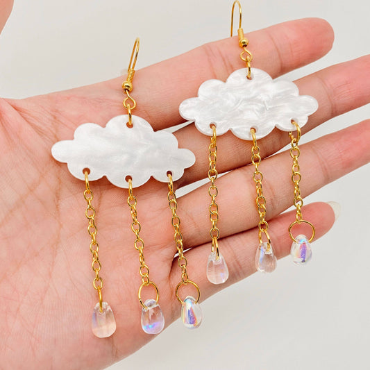 Creative Rain Cloud Earrings: Earring