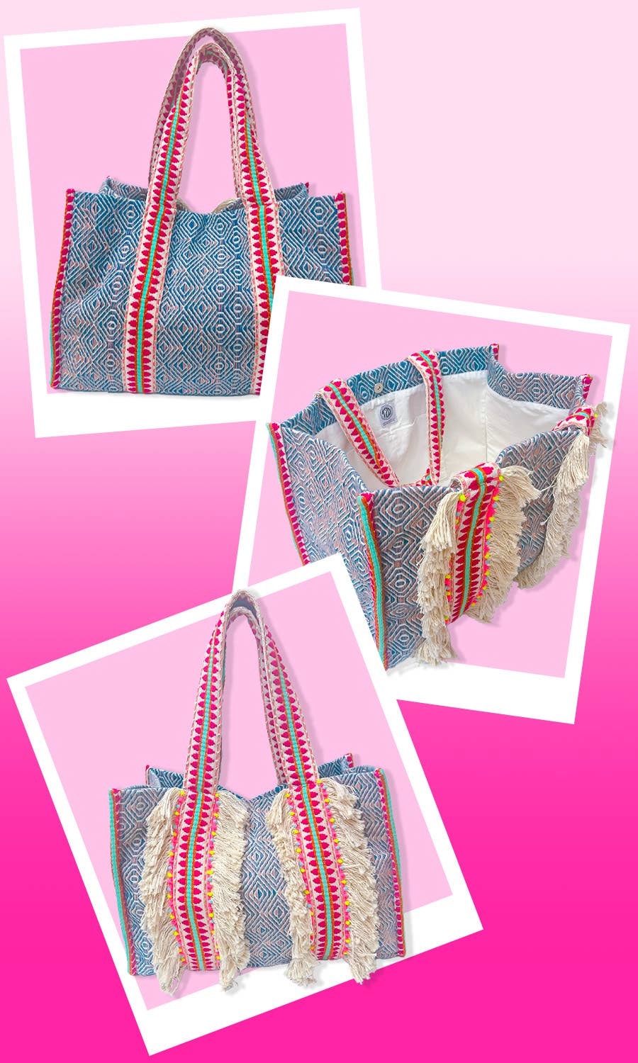 Boho Woven Barbados Bag