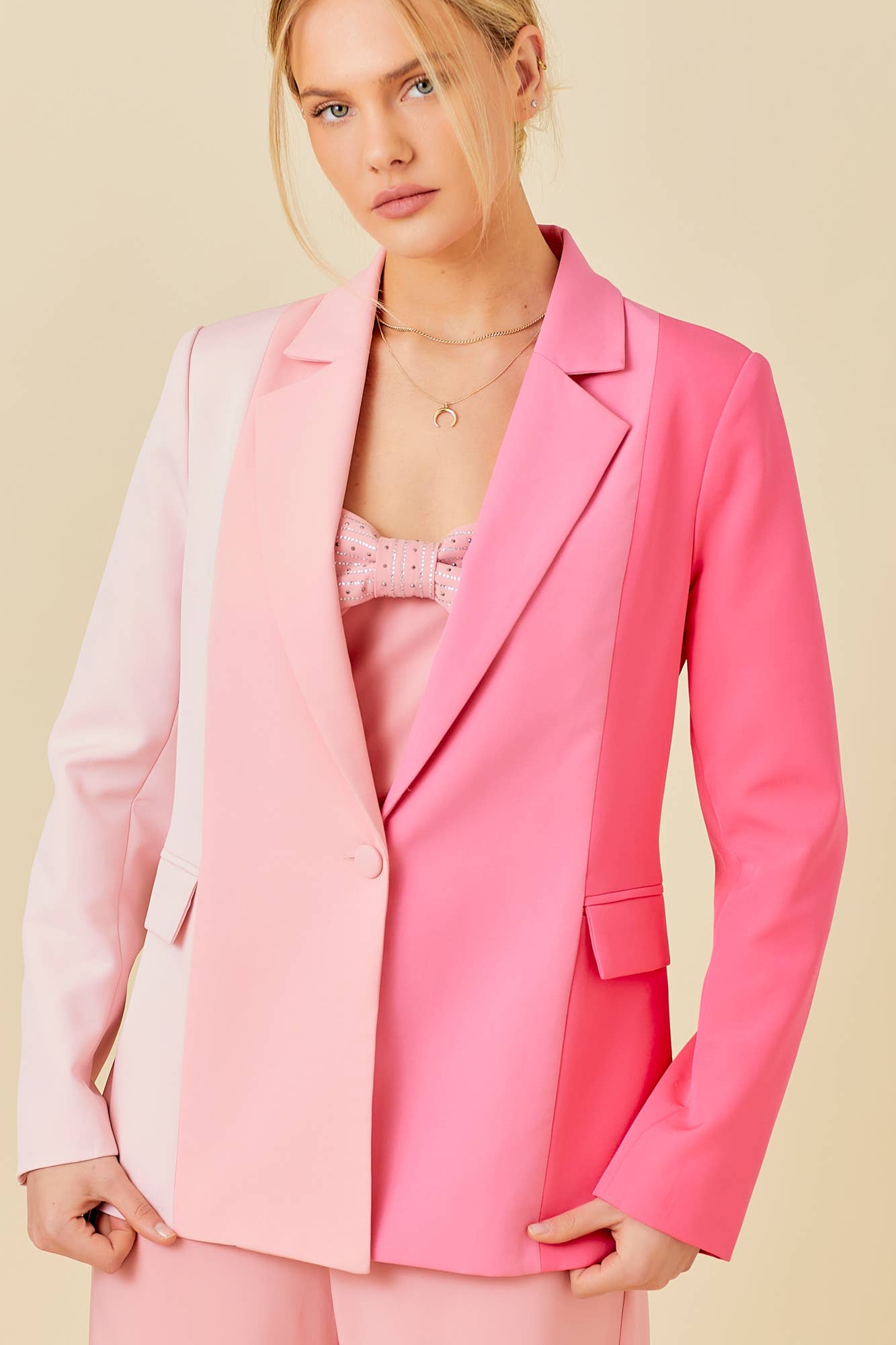 Color Block Blazer