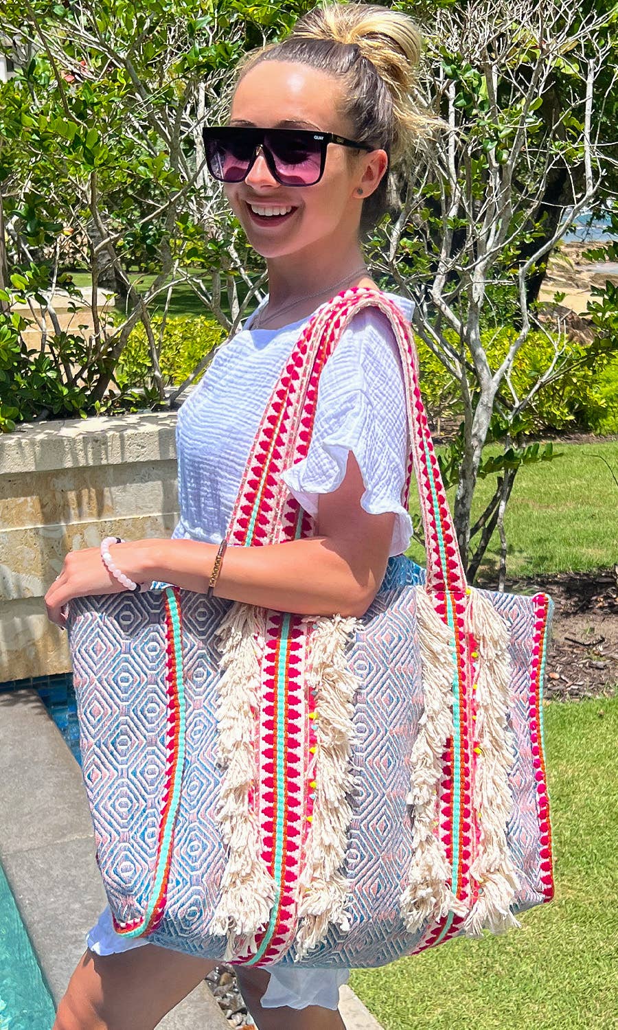 Boho Woven Barbados Bag