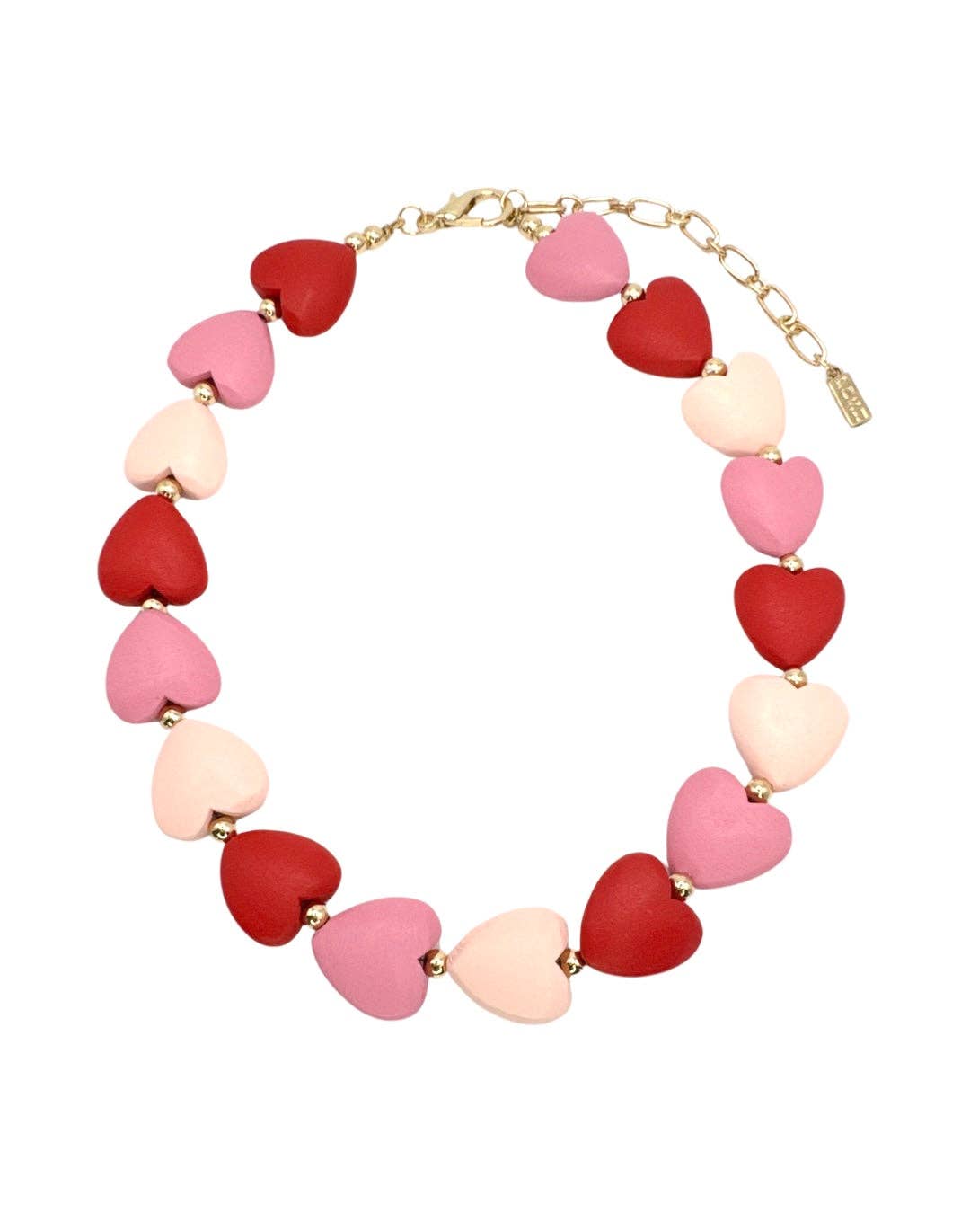 Valentine heart necklace: Multi